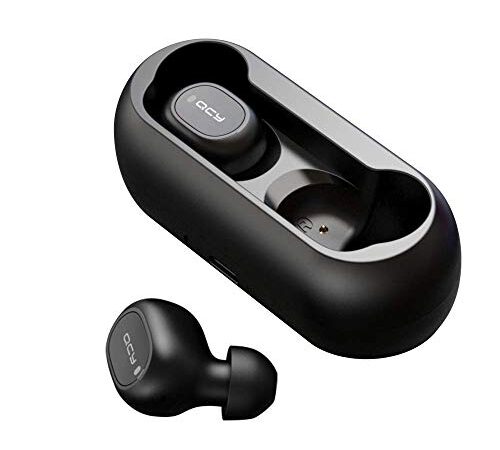 Auriculares Bluetooth, HOMSCAM Auriculares inalámbricos Bluetooth 5.0 Sonido Estéreo Auricular Mini Twins In-Ear Auriculares Carga Rapida Resistente al Agua con Caja de Carga