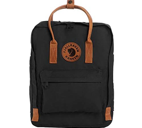 Fjällräven 23565 No. 2 - Mochila tipo casual, 16 litros, Negro, 38 x 27 x 13 cm