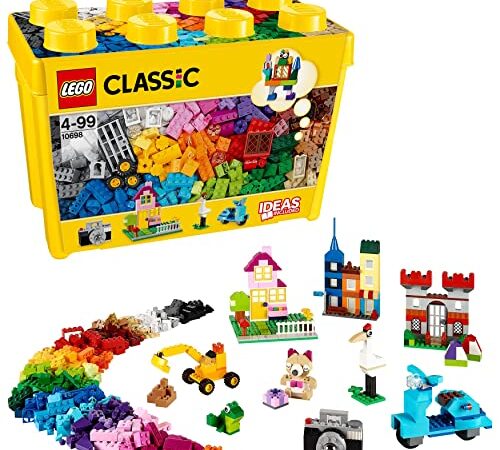 LEGO 10698 Classic Caja de Ladrillos Creativos Grande, Juguete Educativo, Juego de Construcción para Niños y Niñas +4 Años, Idea de Regalo