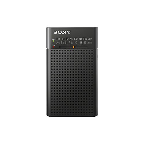 Radio de bolsillo portátil AM-FM - Dispositivo de escucha con batería 2AA  con salida de auriculares, altavoz, perilla de sintonización manual y  correa