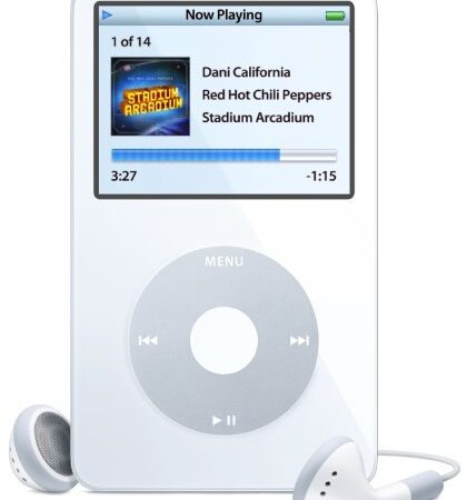 Apple iPod Classic, 5th Gen, 80GB - Blanco (Reacondicionado)