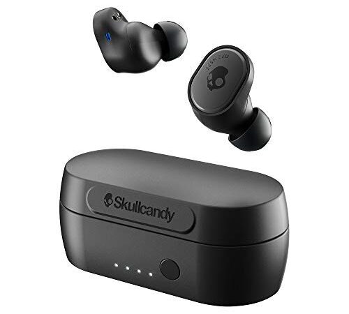 Auriculares Totalmente Inalámbricos por Bluetooth Sesh EVO de Skullcandy, Resistentes al Sudor, al Agua y a la Suciedad IP55 y hasta 24 Horas de Autonomía Total - Negro