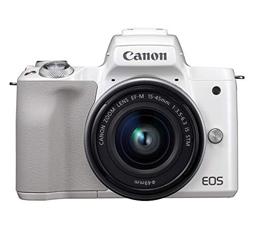 CANON EOS M50 Blanc + 15-45