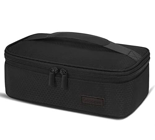 Gloppie Bolsa Termica Mini Nevera Bolsa Playa Botella Termica Neceser Hombre Organizador Nevera Bolsas Vacio Alimentos Fiambrera Mochila Nevera Isotermica Lunch Bag de Refrigeración , Panal Negro