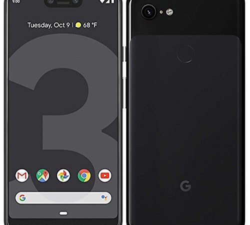 Google Pixel 3 XL - Smartphone libre (pantalla táctil de 6,3 pulgadas, 64 GB, 12,2 Mpx, color negro (reacondicionado)