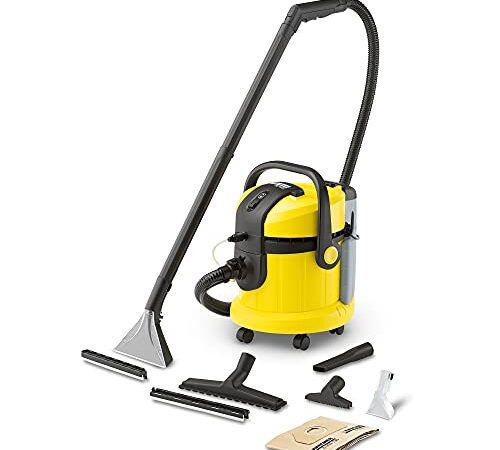 Kärcher SE 4002 Lava-aspiradora con Cable, 1400 W, 4 litros, 73 Decibelios, Negro-Amarillo