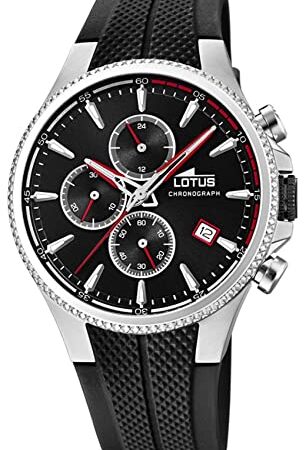 Lotus 18621/2 - Reloj Cronógrafo para Hombre, de Cuarzo con Correa en Caucho