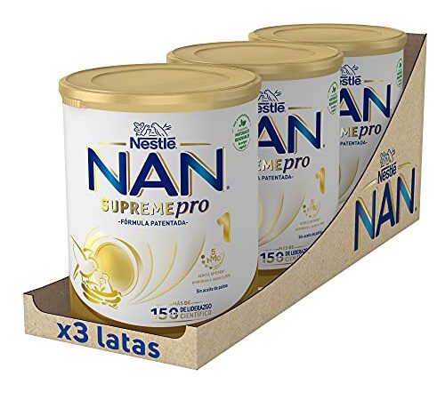 Nestlé Nan Supremepro 1 Leche para Lactantes en Polvo, 3 x 800g