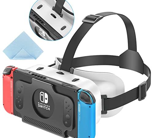 OIVO Switch Gafas VR compatibles con Nintendo Switch, actualizados con Lentes HD Ajustables, Gafas VR (Realidad Virtual) para el Modelo Original de Nintendo Switch, Kit Switch VR, Gafas Switch 3D