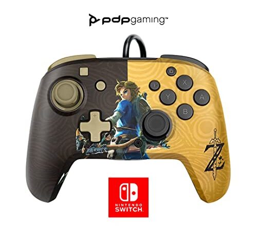 PDP - Nintendo Switch Faceoff Deluxe+ Audio Wired Controller Zelda (Nintendo Switch)