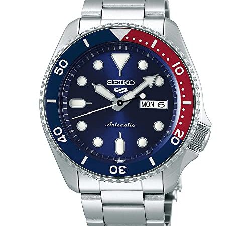 SEIKO 5 Sports AUTOMATIC Reloj para Hombre, Acero inoxidable