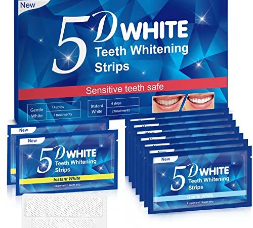 tiras blanqueadoras de dientes blanqueador dental tiras blanqueadoras dientes 5D white white-strips whitening strips 2 paquete tira blanqueadora exprés 7 paquete regular tiras