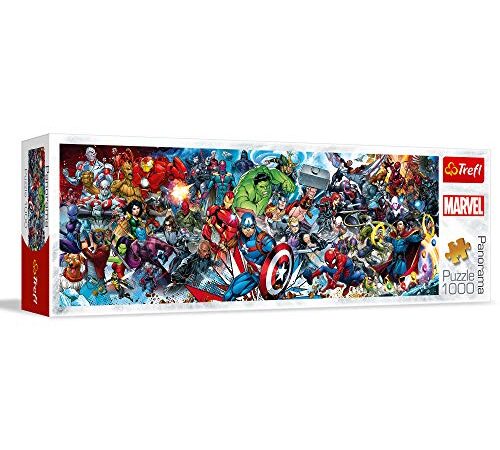 Trefl- Entra Avengers Other 1000 Piezas, Panorama, Adultos y niños a Partir de 12 años Puzzle, Color únete al Universo, Marvel los Vengadores