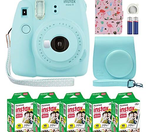 Fujifilm Instax Mini 9 - Álbum de Fotos para Fuji Instax Mini 9 (con Funda Personalizada, 50 Hojas)