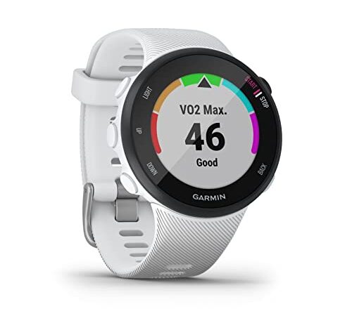 Garmin Forerunner 45S/P Reloj Multisport, Adulto, Unisex, Blanco, S