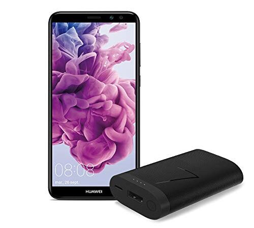 Huawei Mate 10 Lite - Pack de Power Bank (6700mAh) y smartphone de 5.9" (Kirin 659, 4GB RAM, 64GB memoria, cámara de 16 MP, Android 8.0) Negro [Versión ES/PT, Exclusivo Amazon]