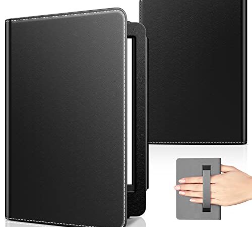 MoKo Funda para Kindle 2019(10 Generación) J9G29R/Kindle Paperwhite 2018(10 Generación)/Kindle Paperwhite 2012-2018, Ultra Delgada Ligera Smart-Shell Cover Case Auto Activación/Reposo - Negro