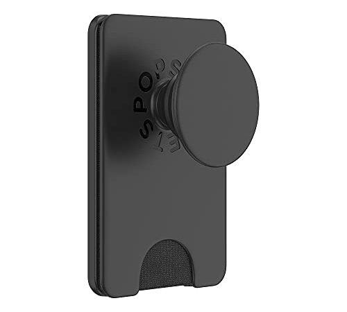 PopSockets: PopWallet + para MagSafe - Tarjetero con Top intercambiable integrado para Smartphones y Carcasas - Black