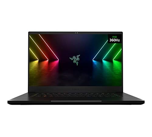 Razer Blade 15 Laptop: NVIDIA GeForce RTX 3080 Ti - 12th Gen Intel i7-12800H CPU - 15.6” FHD 360Hz Display - 32GB DDR5 RAM, 1TB PCIe SSD - Windows 11 - US-EN QWERTY Chroma RGB Keyboard