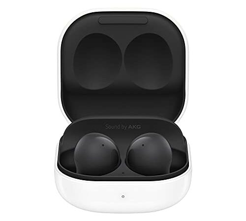 Samsung Galaxy Buds2 - Auriculares Bluetooth, Inalámbricos, Cancelación de Ruido, Estuche de Carga, Resistentes al Agua, Color Negro (Graphite) (Version ES)