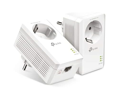 TP-Link TL-PA7017P Gigabit Powerline AV1000 - Kit de inicio, Sin WiFi, 1 Gigabit Puerto, Super Ahorro de Energía, Color Blanco