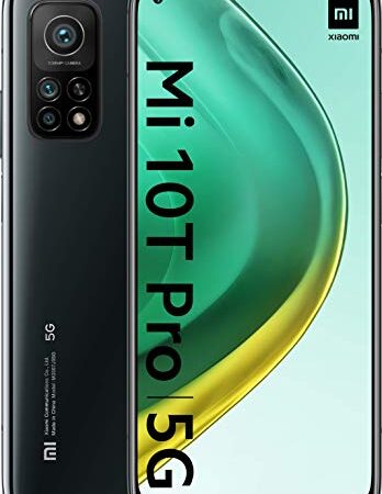 Xiaomi Mi 10T Pro (Pantalla 6.67" FHD+, 8GB+256GB, Cámara de 108MP, Snapdragon 865 5G, 5.000mAh con carga 33W) Negro, con Alexa Hands-Free