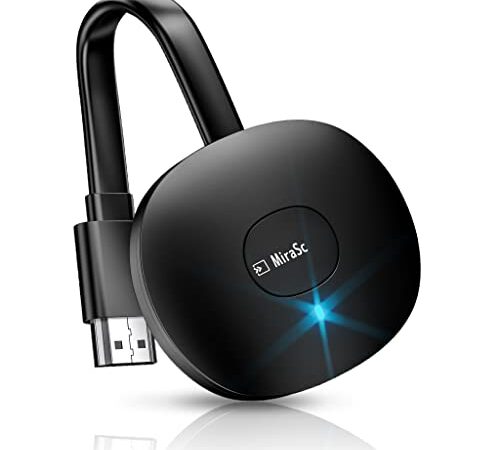 Adaptador de dongle de Pantalla HDMI inalámbrico HD WiFi, Compatible con transmisión Desde Sistema OS/Android/Windows/PC a HD TV/Monitor/proyector a través de Airplay Miracast DLNA