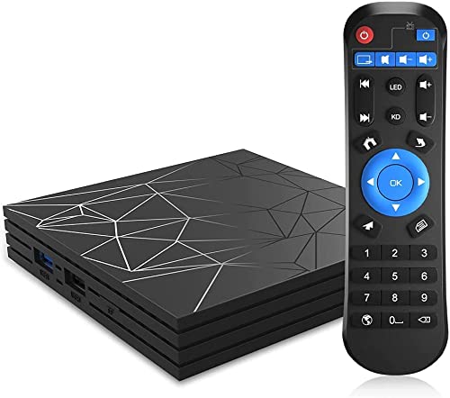Android 9.0 TV Box, Android Box 2GB RAM 16GB ROM H6 Quad core Soporte 3D 6K Ultra HD H.265 WiFi 2.4 GHz Ethernet HD