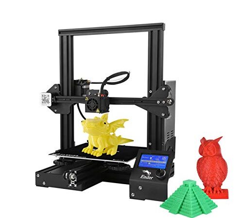 Bisofice Ender-3 Impresora 3D DIY de alta precisión Autoensamblaje 220 * 220 * 250mm Tamaño de impresión con función de impresión de currículum