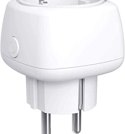 Meross Enchufe Inteligente WiFi Mini - Smart Plug 10A con Control Remoto, Compatible con Alexa, Google Assistant y SmartThings, Wi-Fi Smart Plug.