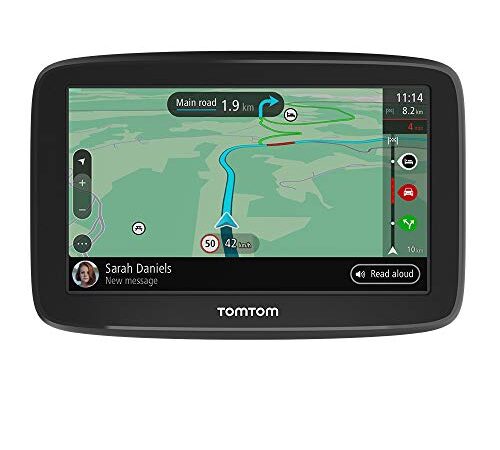 TomTom GPS para coche GO Classic, 6 pulgadas, con tráfico y prueba de radares gracias a TomTom Traffic, mapas de la UE, actualizaciones a través de WiFi, soporte reversible integrado