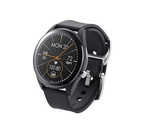 ASUS HC-A05 VivoWatch SP Smartwatch con Monitorización de Pasos, Ruta, Frecuencia Cardiaca, Sueno, Calorías, Altímetro, Resistente al Agua, Color Negro