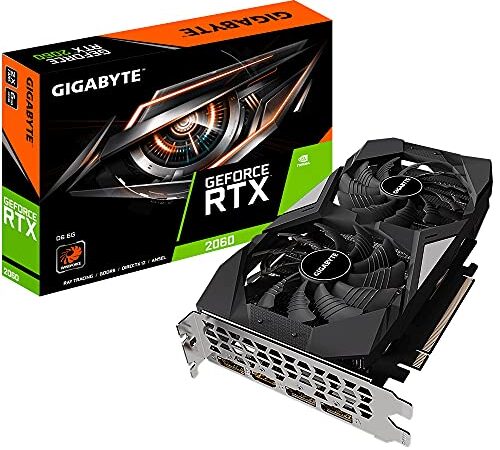 Gigabyte Technology GV-N2060D6-6GD V2 Tarjeta gráfica NVIDIA GeForce RTX 2060 6 GB GDDR6