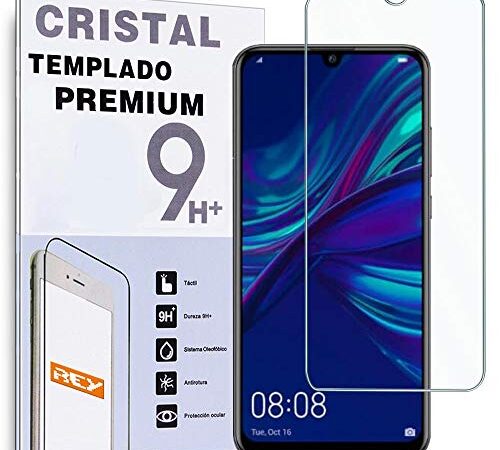 REY Protector de Pantalla para Huawei P Smart Plus 2019 - P Smart 2019 - Honor 10 Lite - P Smart 2020, Cristal Vidrio Templado Premium