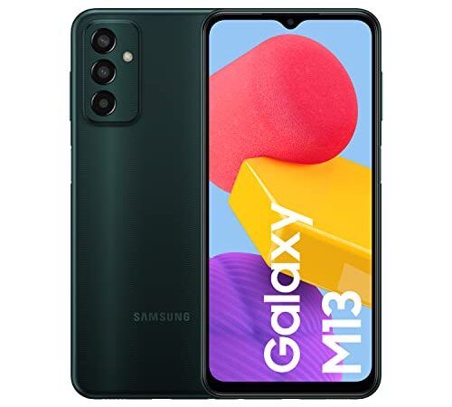 Samsung Galaxy M13 (64 GB) Verde – Teléfono Móvil libre Android, Smartphone con 4GB de RAM [Versión española]