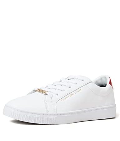 Tommy Hilfiger Sneaker para Mujer Essential Sneaker, Blanco (Rwb), 38