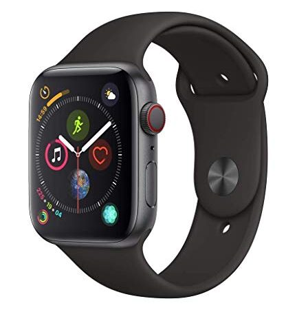 Apple Watch Series 4 44mm (GPS + Celular) - Caja De Aluminio En Gris Espacial / Negro Correa Deportiva (Reacondicionado)