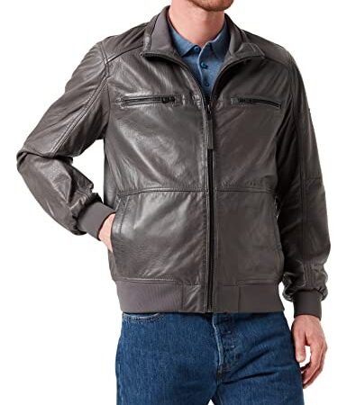 camel active 431710/7J04 Chaqueta, Grau, 52 para Hombre