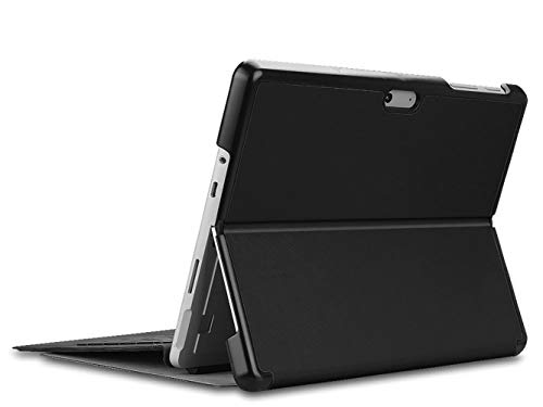Kepuch Custer Funda para Surface Pro 7 6 5 4,Slim Smart Cover Fundas Carcasa Case Protectora de PU-Cuero para Surface Pro 7 6 5 4 - Negro