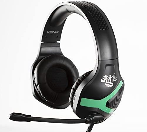 Konix Auriculares Gaming con Micrã“Fono Nemesis para Xbox Jack 3.5 Negro Y Verde