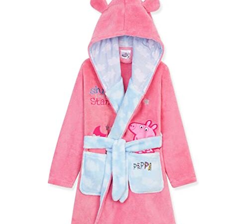 Peppa Pig Bata de Casa Para Niña, Albornoz Niña de Forro Polar, Ropa Bebe Niña de 18 Meses a 6 Años, Regalo Niña (2-3 Años, Rosa)