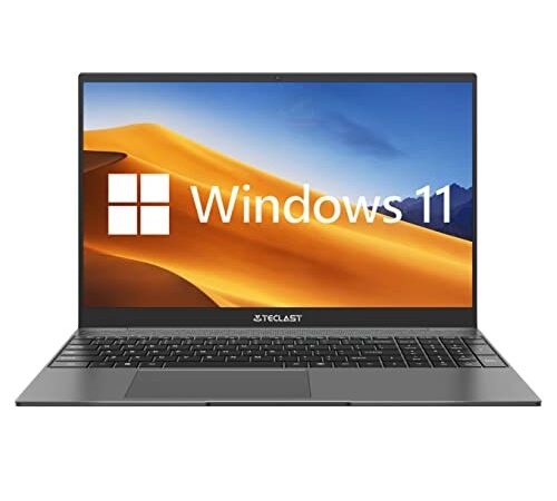 TECLAST Ordenador Portátil 15.6" F15Plus 2 Notebook Laptop 8GB RAM 256GB ROM, Windows 10 (Apoyo Windows 11), IPS FHD 1920*1080, 2.6GHz Intel Gemini Lake N4120, Intel UHD Graphics 600, Teclado QWERTY