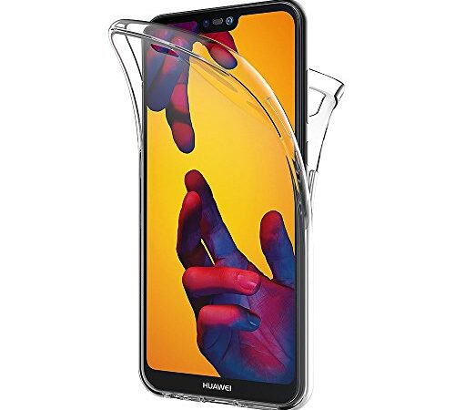 AICEK Funda Huawei P20 Lite, Transparente Silicona 360°Full Body Fundas para Huawei P20 Lite Carcasa Silicona Funda Case (5,84 Pulgadas)