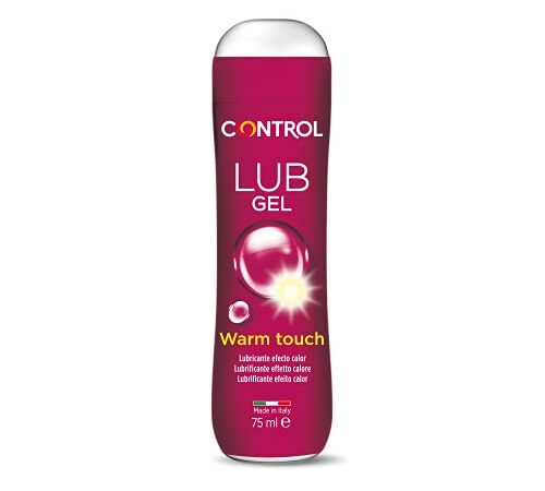 Control Lub Warm Touch - Gel Lubricante Efecto Calor - 75 mililitros - Base acuosa - Compatible con Preservativo - Hipoalergénico - Sin azúcar - No mancha - Color Transparente