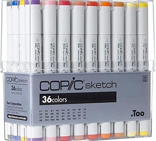 Copic Sketch Markers Set 36/Pkg-Basic