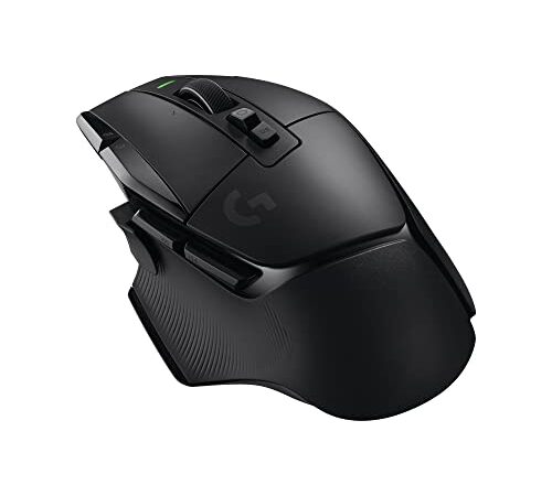 Logitech G G502 X LIGHTSPEED Ratón inalámbrico para Gaming - Ratón óptico con interruptores óptico-mecánicos híbridos LIGHTFORCE, sensor HERO 25K, compatible con PC - macOS/Windows - Negro