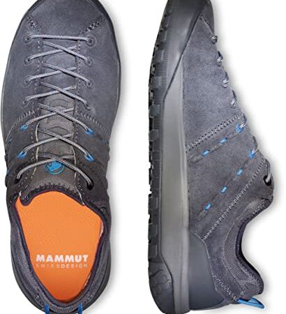 Mammut Zapatillas Hueco Low GTX Mujer, montaña, Titanium/Light Gentian, 40 2/3 EU