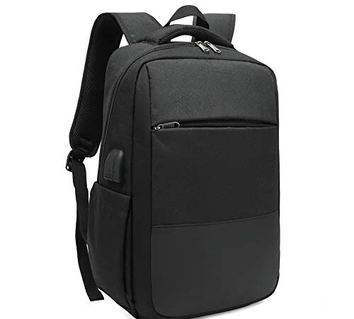 Mochila Unisex Impermeable para Ordenador Portátil de hasta 15.6 Pulgadas, conector para Auriculares y Bolsillo Antirrobo. Para los estudios, viajes o trabajo