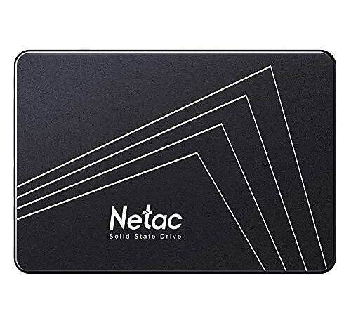 Netac Unidad de Estado Sólido 480GB, Disco Duro Estado Sólido Interna, 3D NAND Flash SLC, 2.5'' SATAIII 6Gb/s, hasta 530MB/s, para Portátil, Tableta, Escritorio, PC