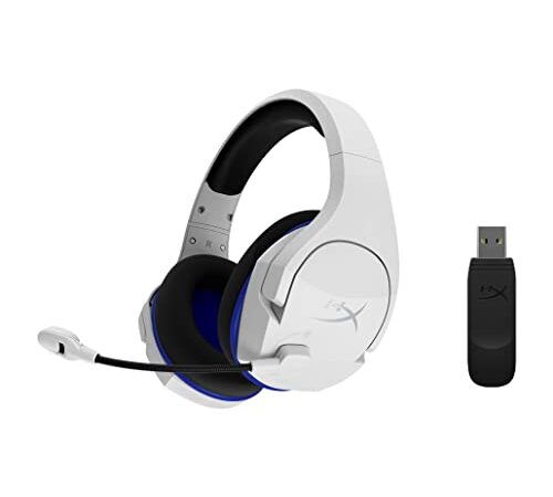 HyperX Cloud Stinger Core – auriculares inalámbricos para juegos de PS4 y PC; ligeros; controles deslizantes de acero duraderos, micrófono con cancelación de ruido